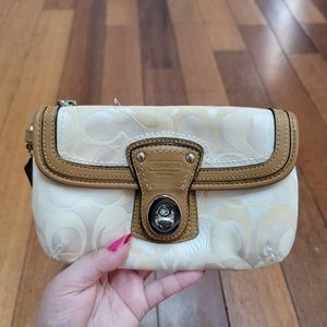 Coach Monogram Wristlet